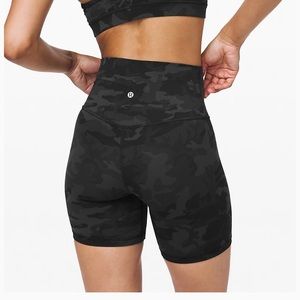 Lululemon Align Short 6” Black Camo Shorts 6